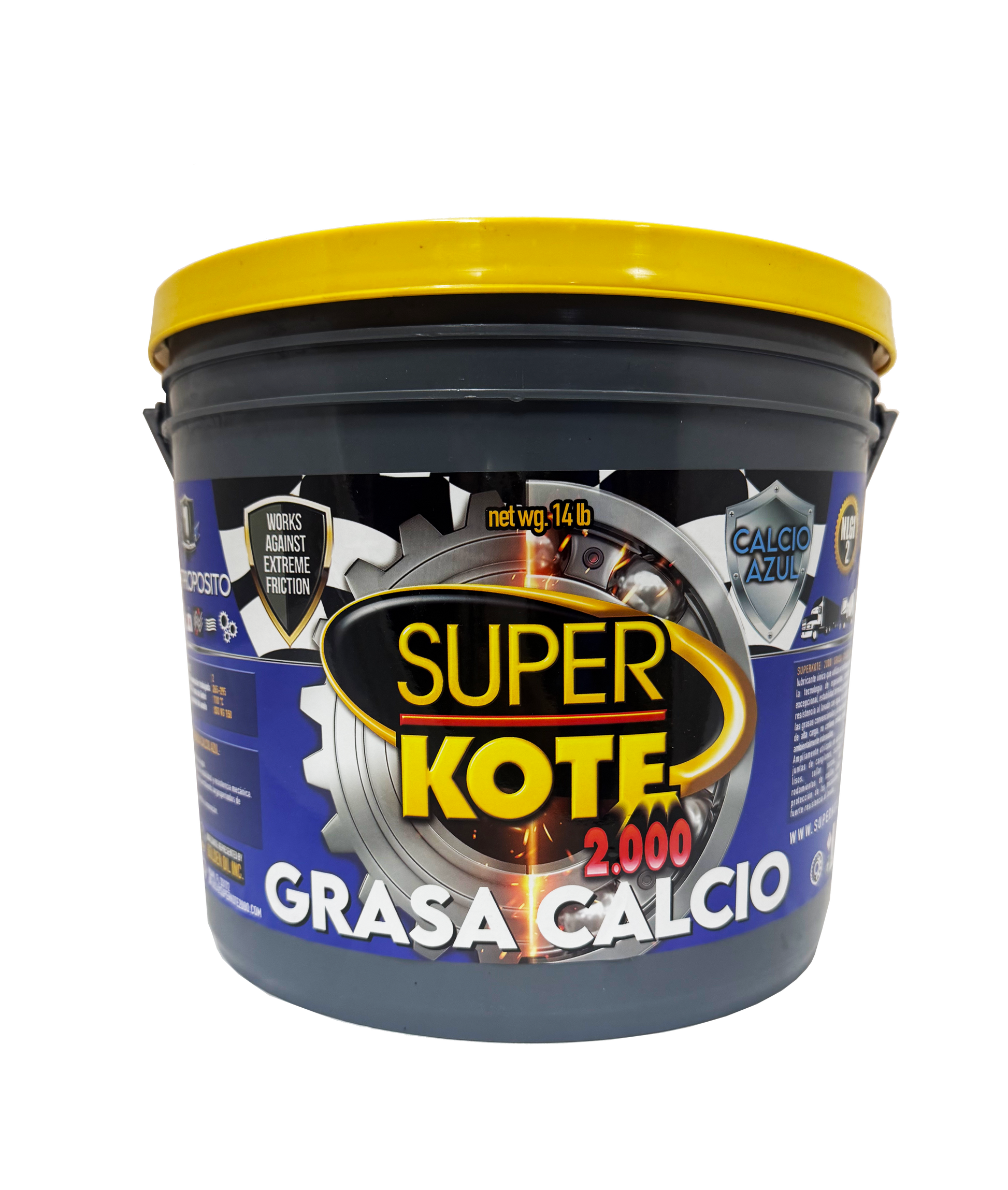 Grasa Multipropósito Calcio Azul Multiproposito NLGI 2 – SUPERKOTE 2000 – 14 lb-3