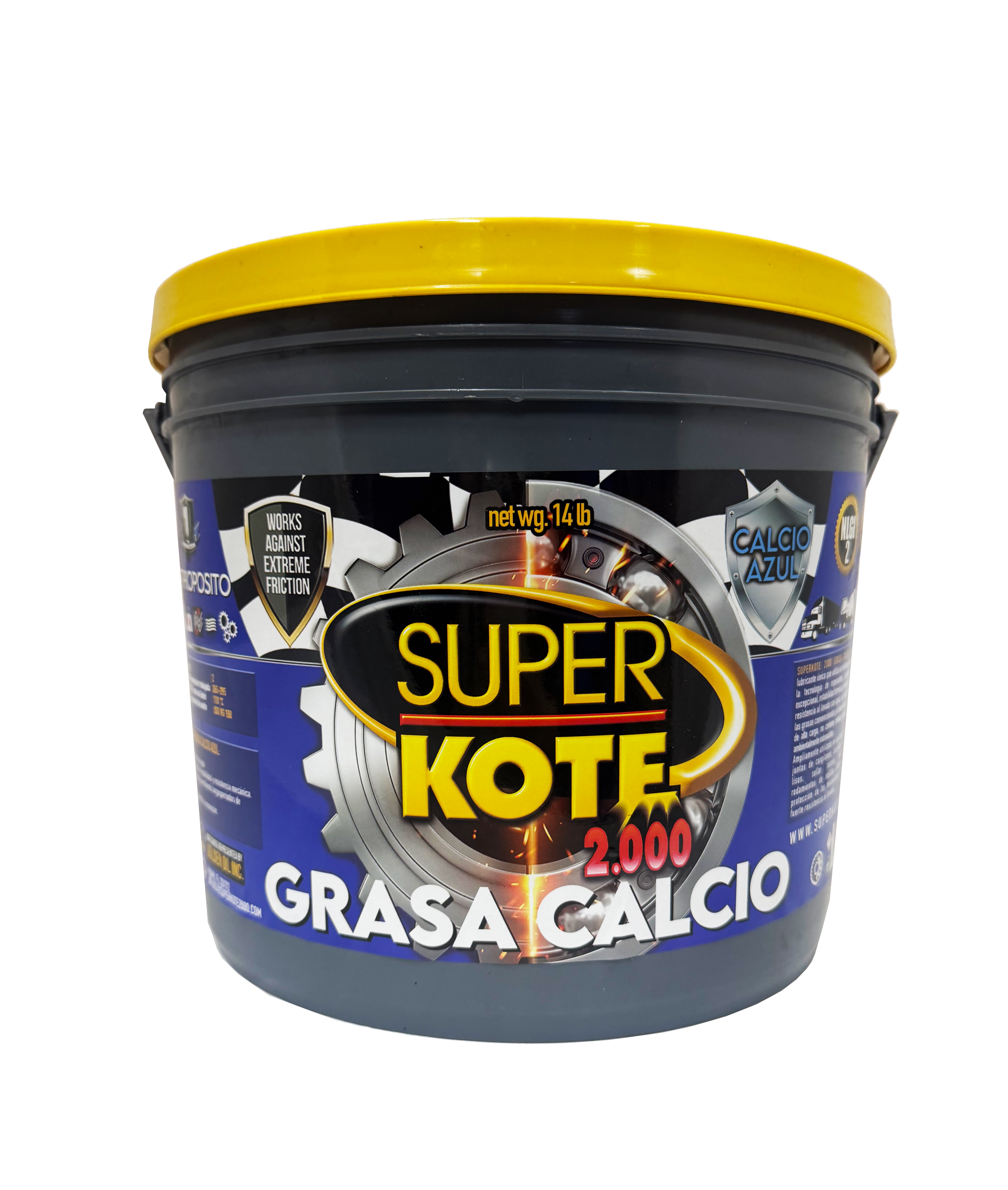 Grasa Multipropósito Calcio Azul Multiproposito NLGI 2 – SUPERKOTE 2000 – 14 lb-3