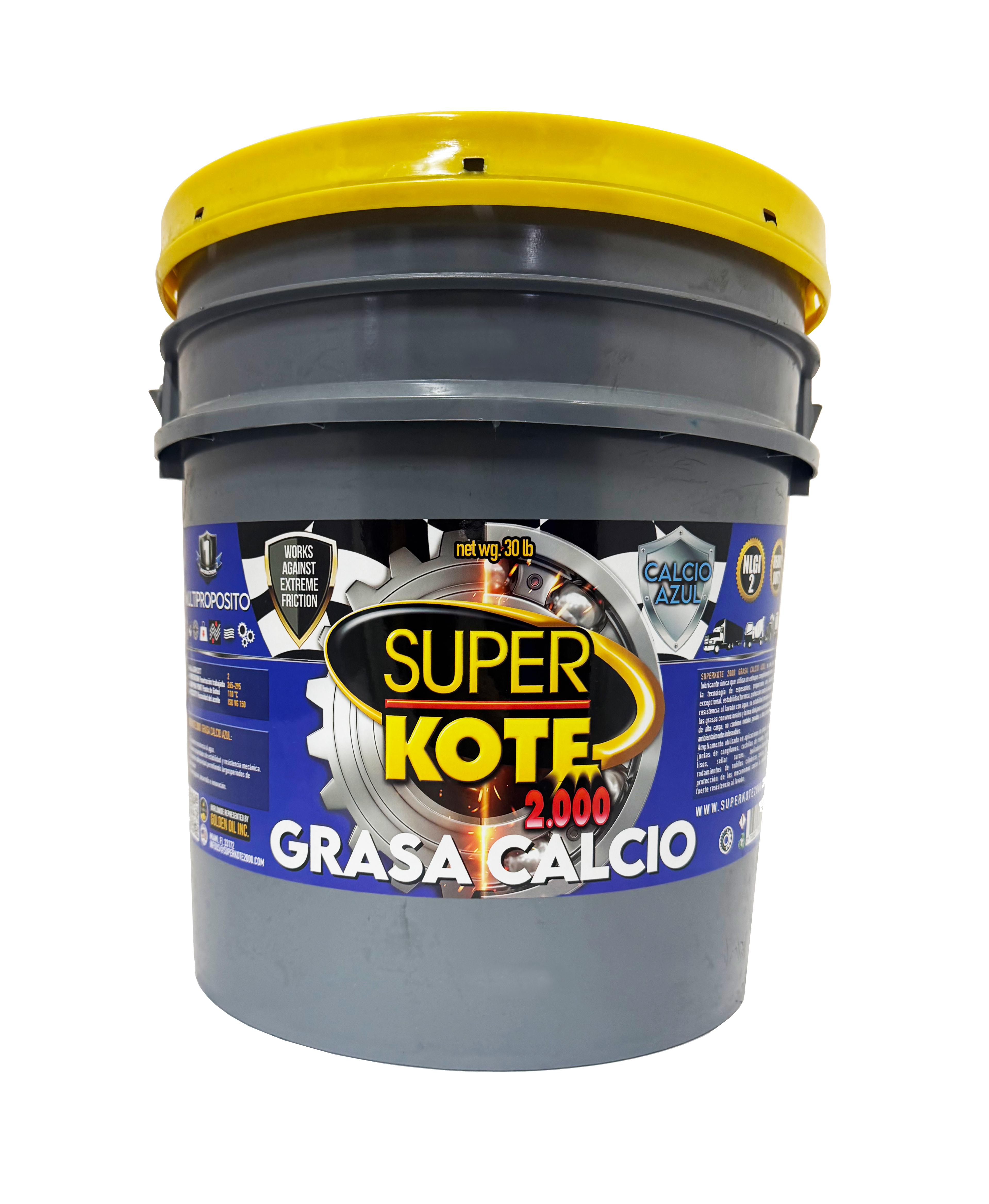 Grasa Multipropósito Calcio Azul Multiproposito NLGI 2 – SUPERKOTE 2000 – 35 lb-3