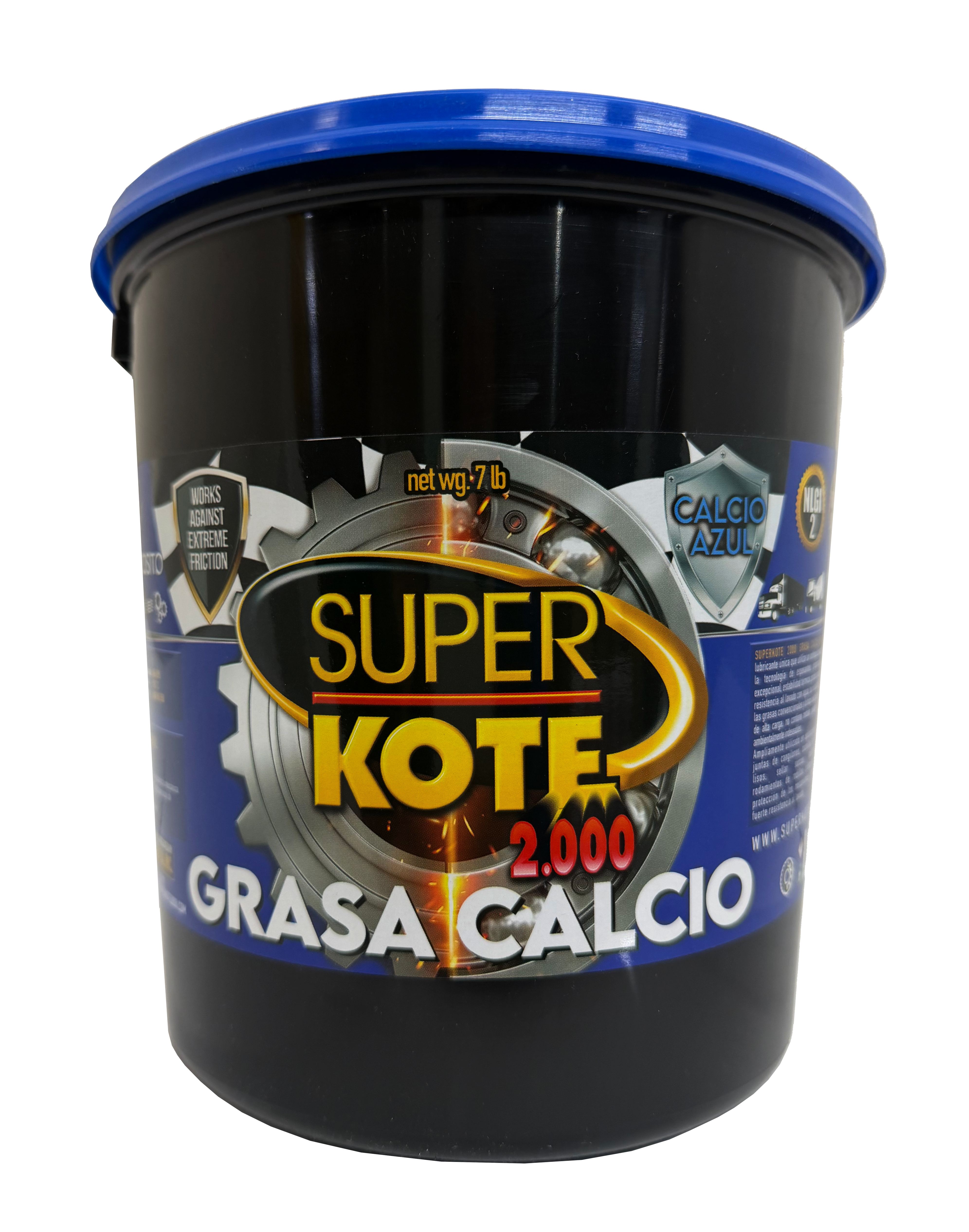Grasa Multipropósito Calcio Azul Multiproposito NLGI 2 – SUPERKOTE 2000 – 7 lb-3