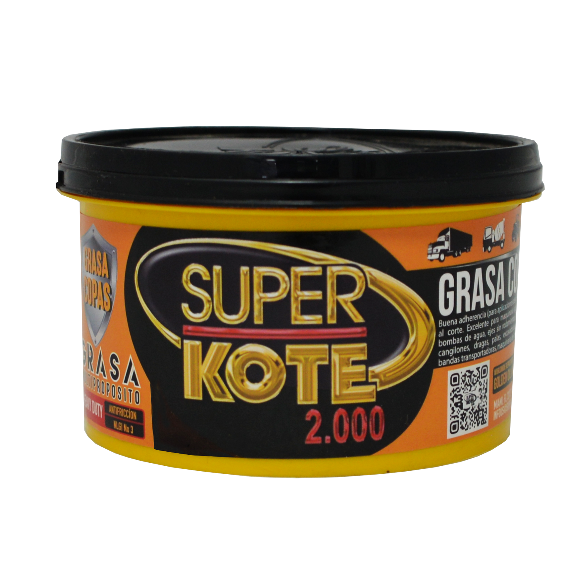 Grasa de Copas Cálcica Multipropósito NLGI 3 – SUPERKOTE 2000 – 330gr-3
