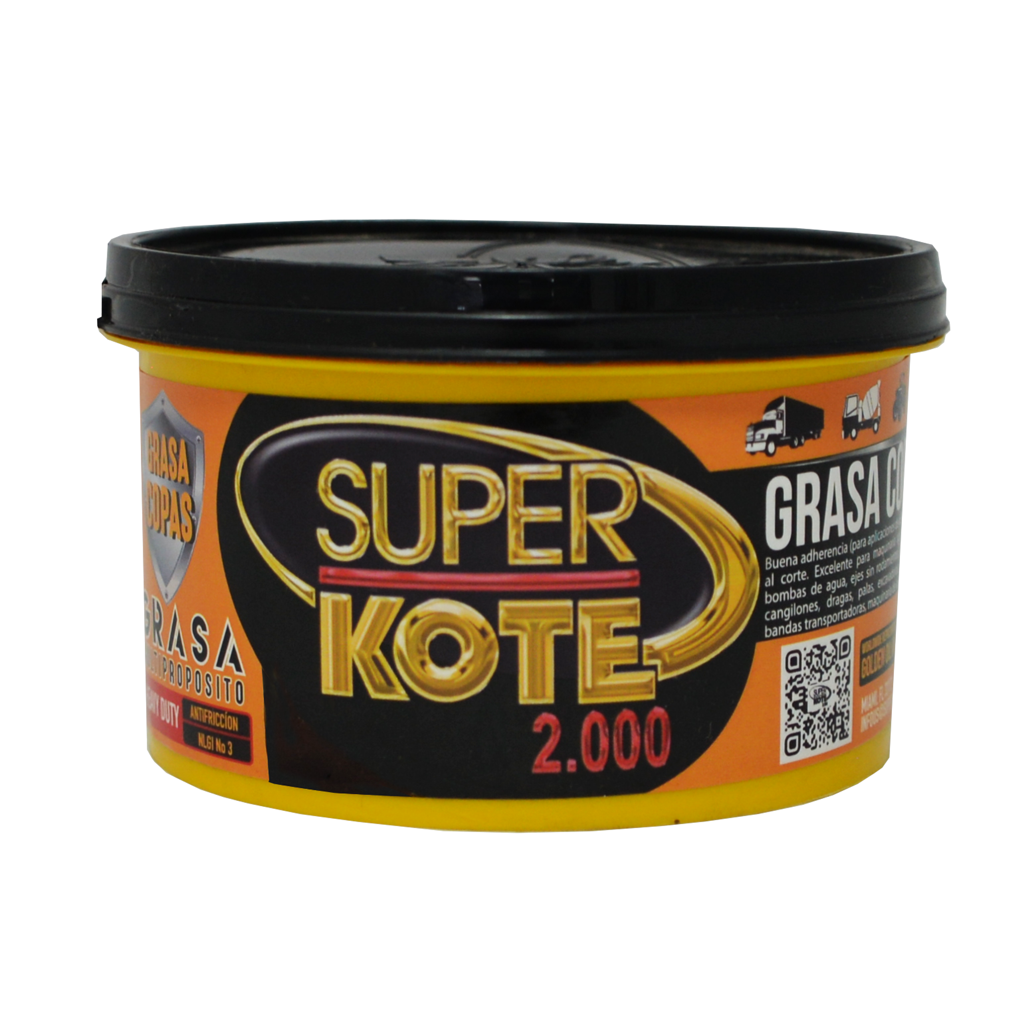 Grasa de Copas Cálcica Multipropósito NLGI 3 – SUPERKOTE 2000 – 330gr-3