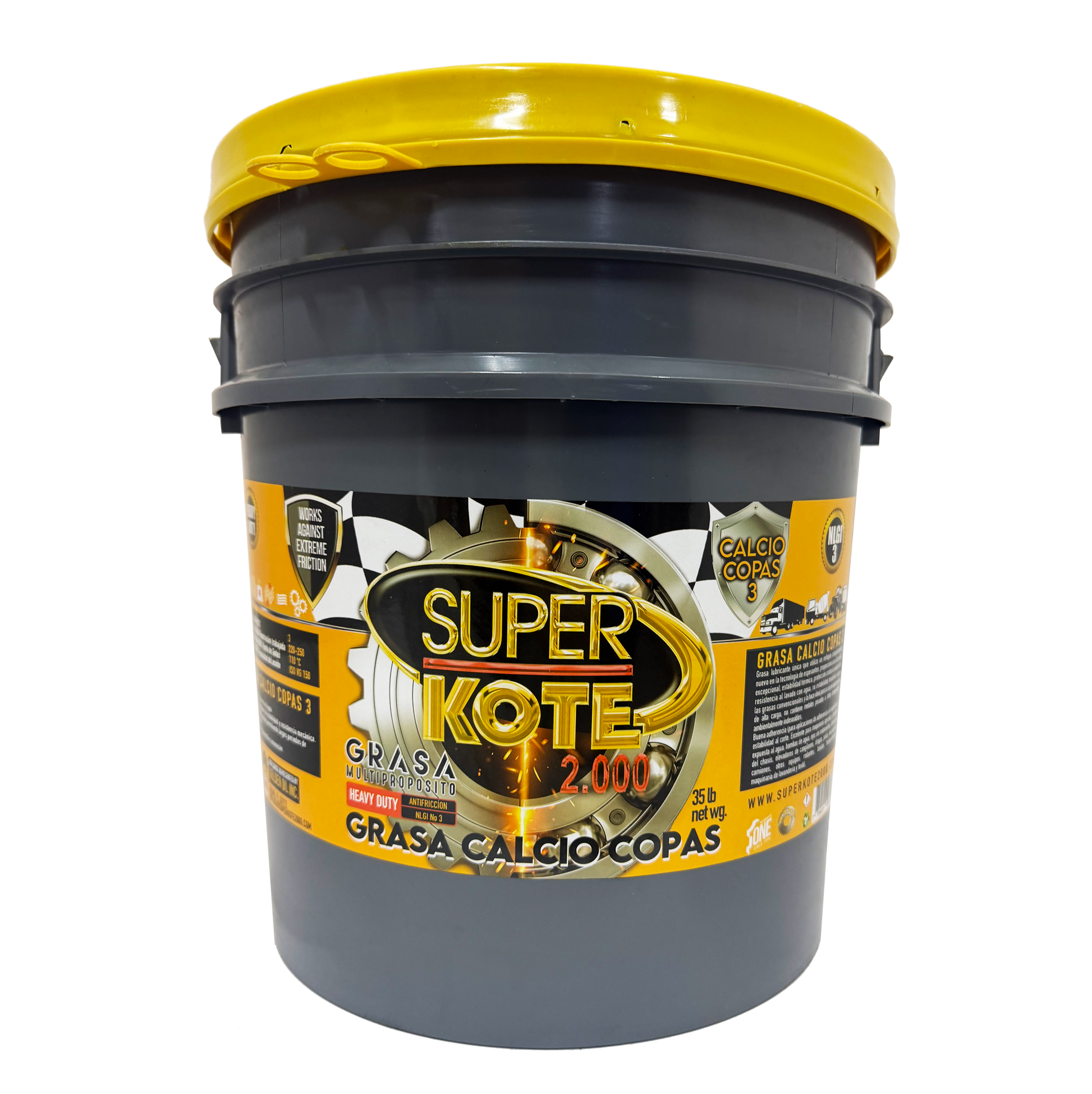 Grasa de Copas Cálcica Multipropósito NLGI 3 – SUPERKOTE 2000 – 35 lb-3
