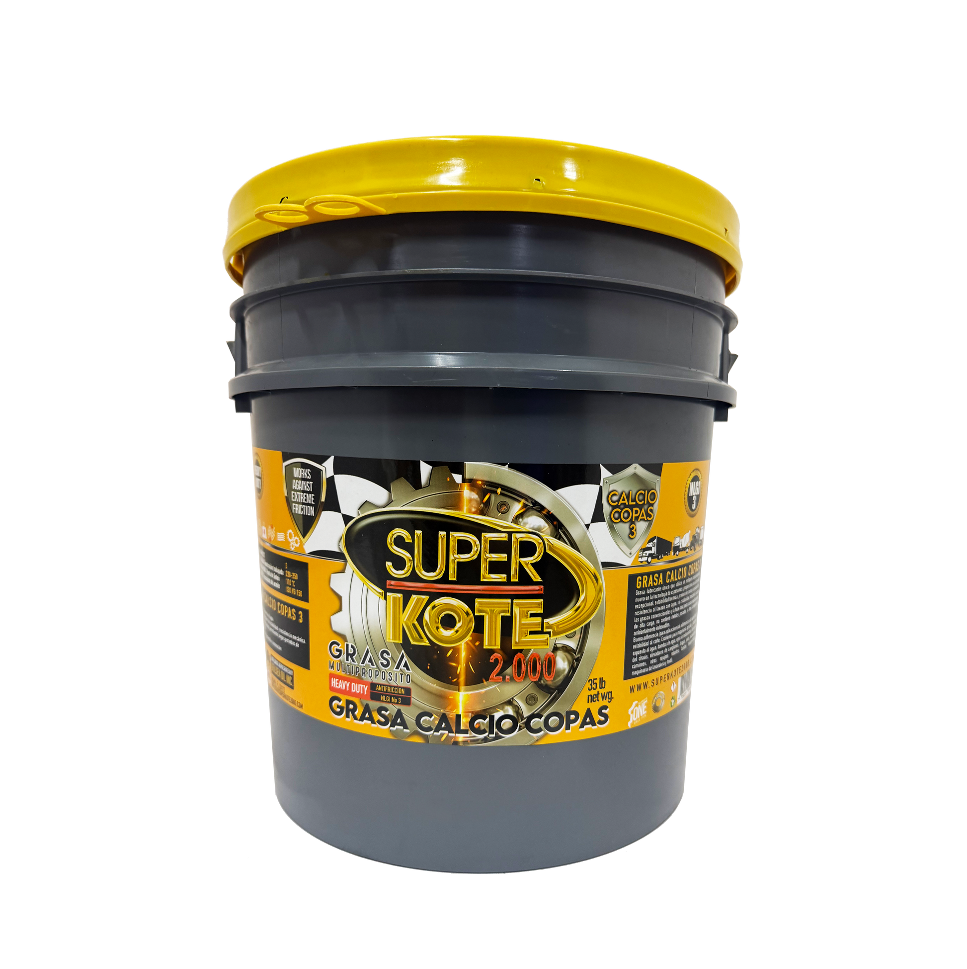 Grasa de Copas Cálcica Multipropósito NLGI 3 – SUPERKOTE 2000 – 35 lb-1