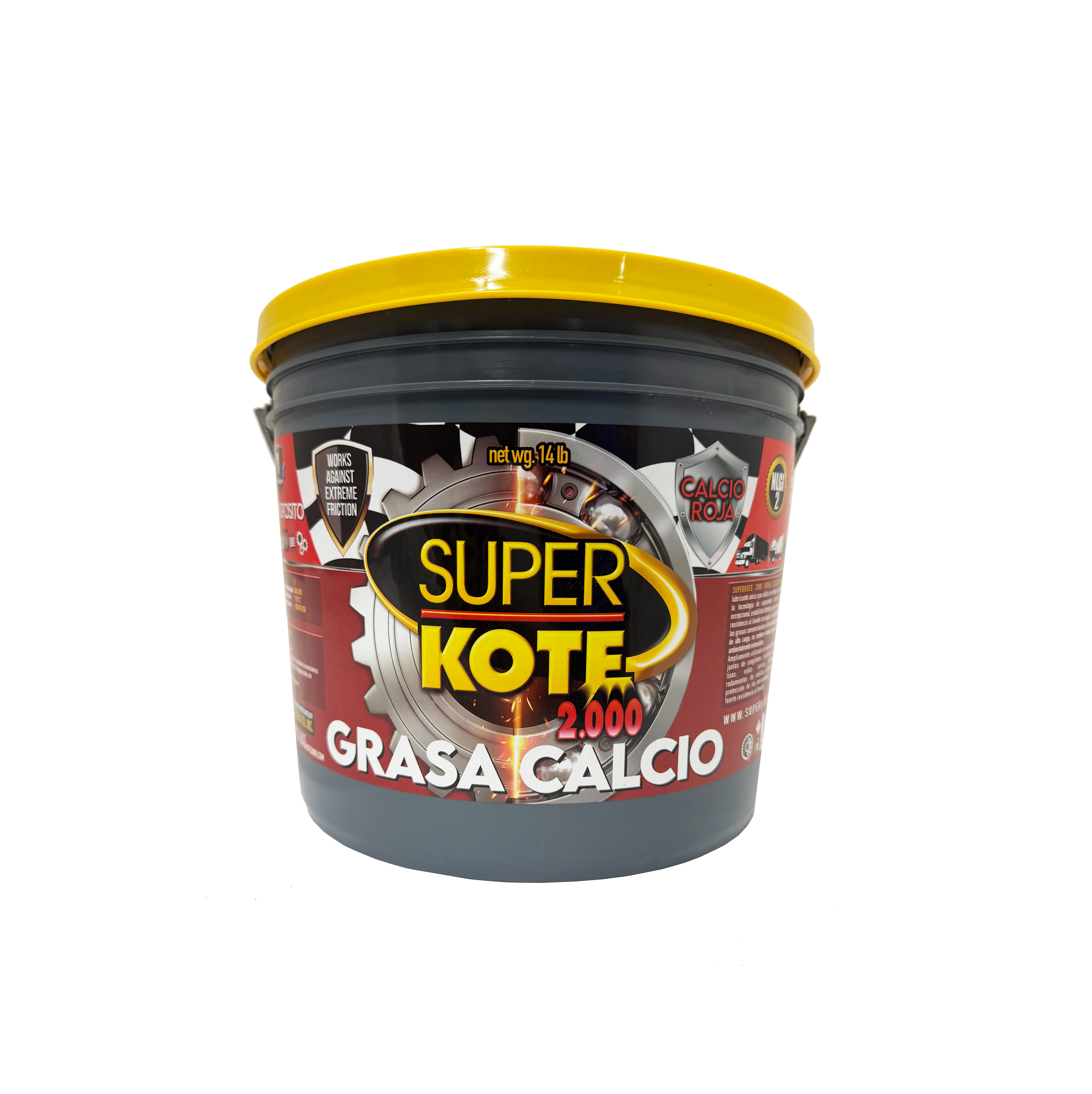 Grasa Chasis Calcio Roja Multiproposito NLGI 2 – SUPERKOTE 2000 – 14 lb