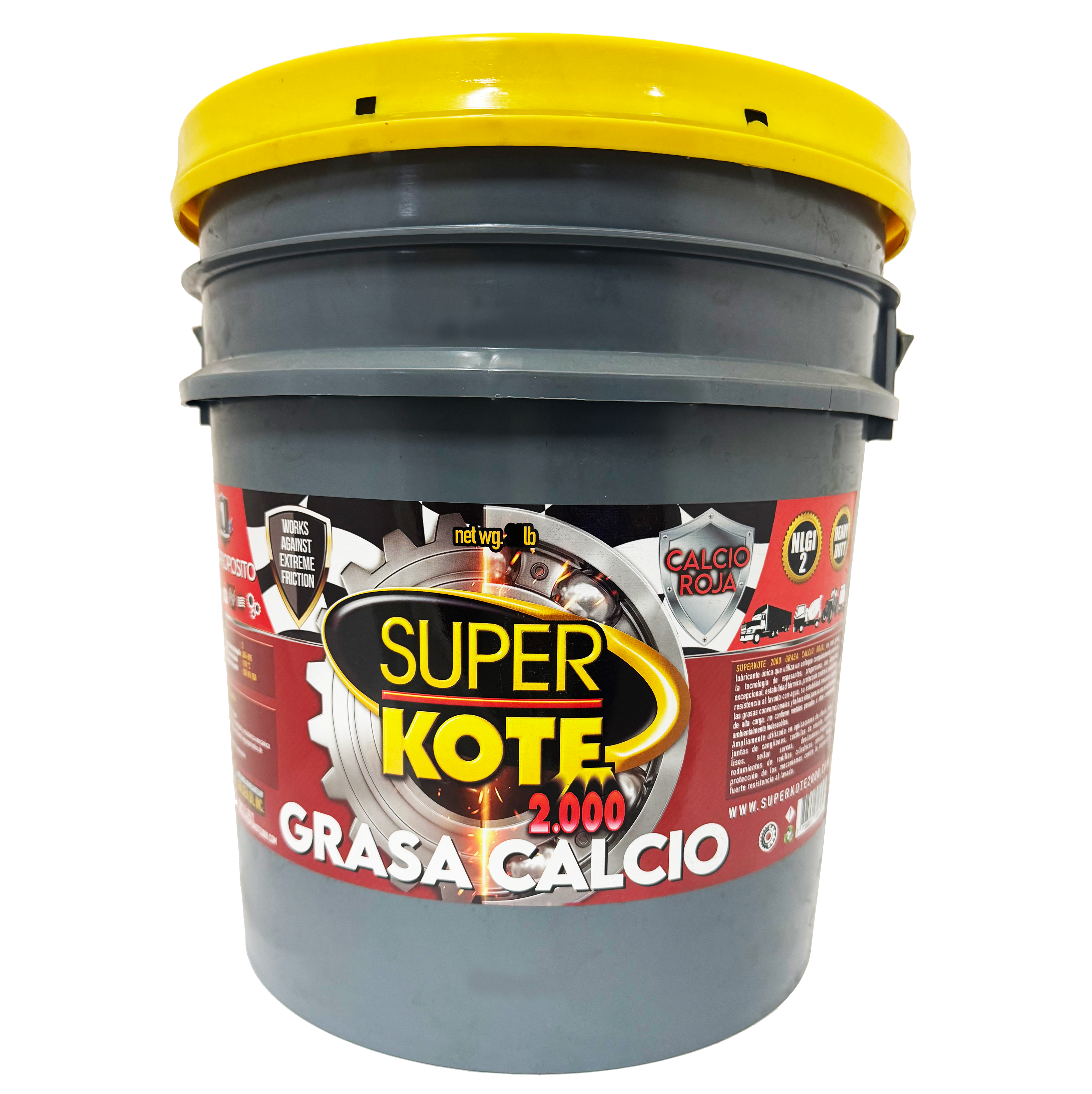 Grasa Chasis Calcio Roja Multiproposito NLGI 2 – SUPERKOTE 2000 – 35 lb-3