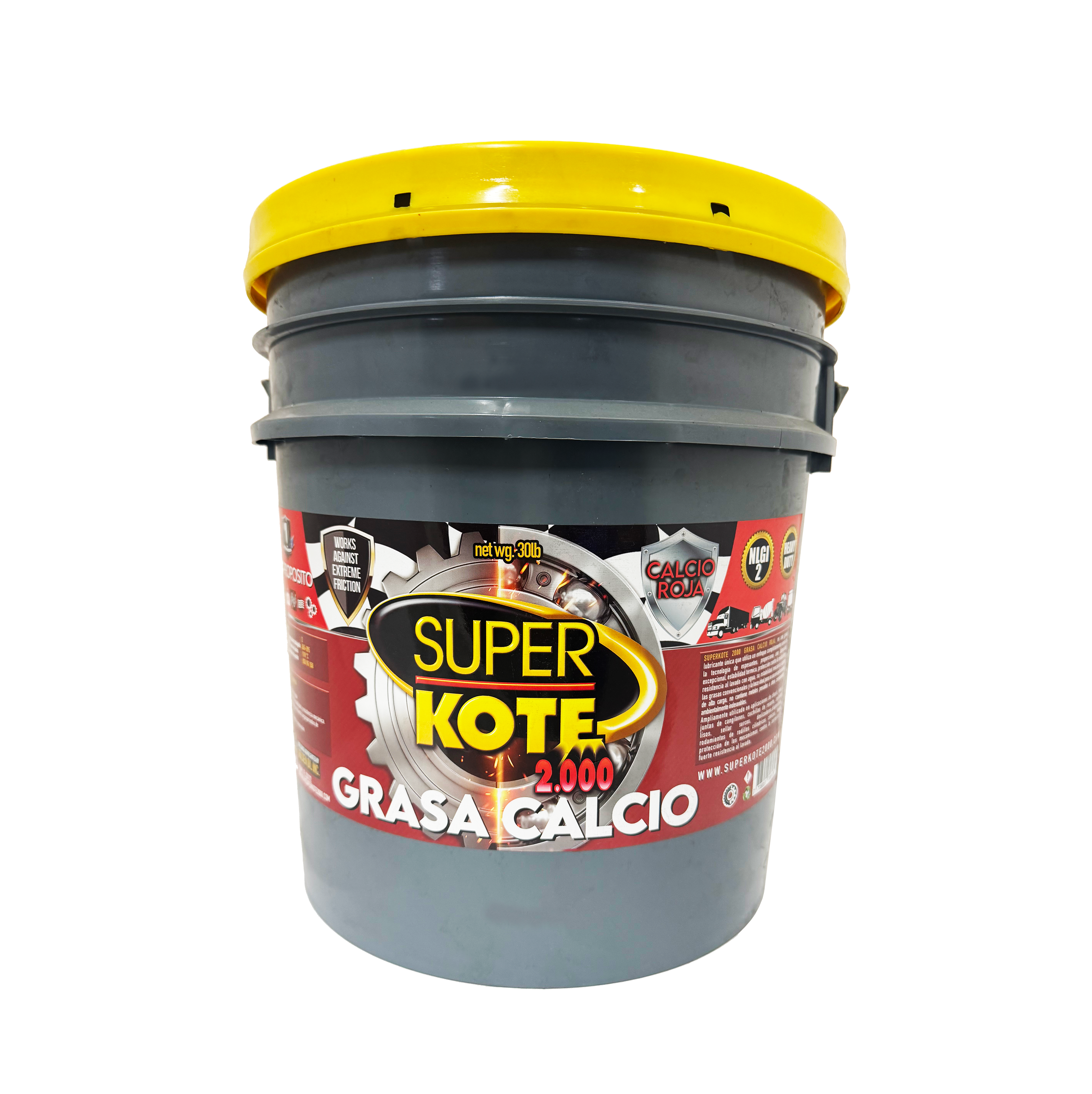Grasa Chasis Calcio Roja Multiproposito NLGI 2 – SUPERKOTE 2000 – 35 lb