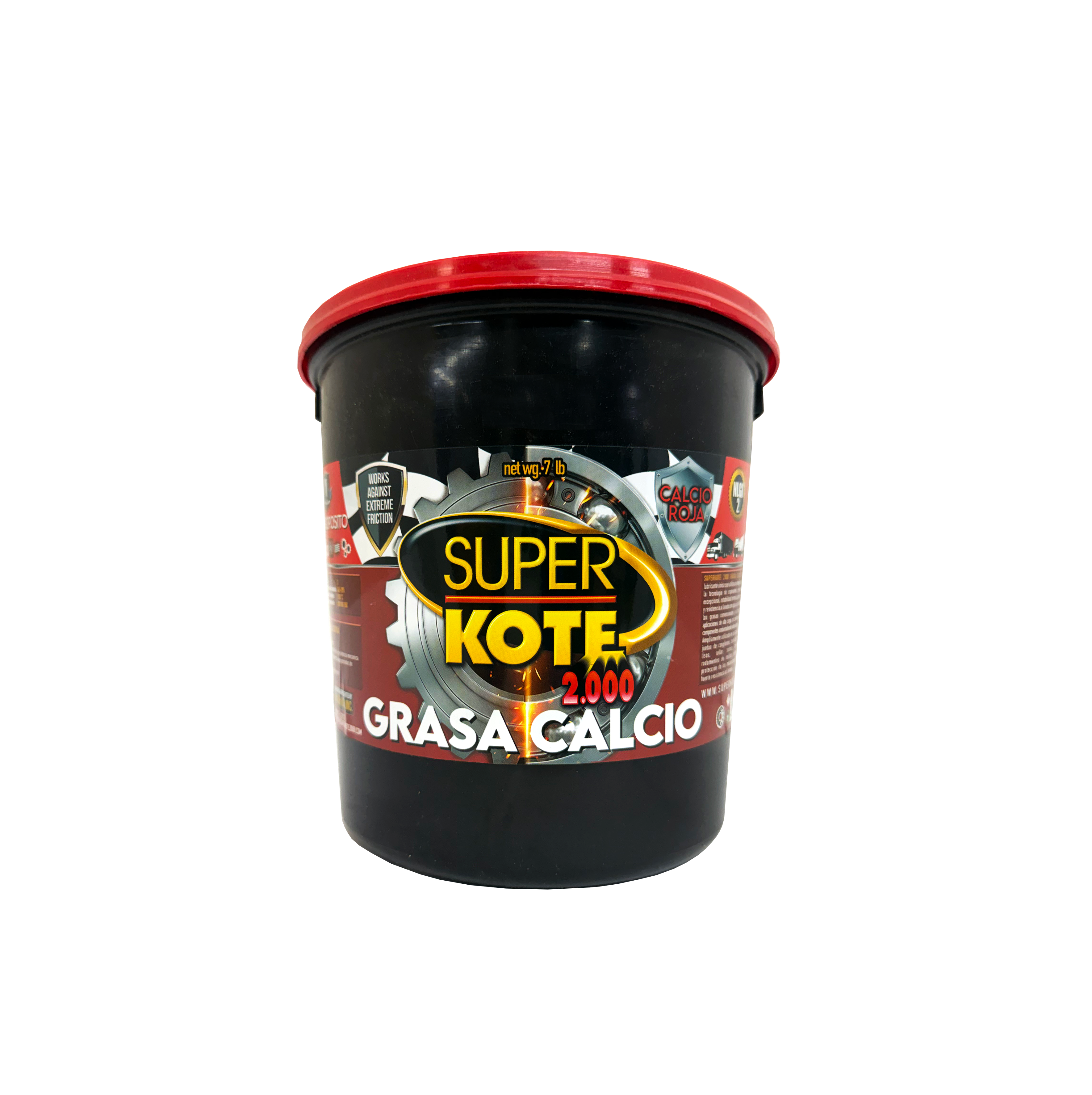 Grasa Chasis Calcio Roja Multiproposito NLGI 2 – SUPERKOTE 2000 – 7 lb