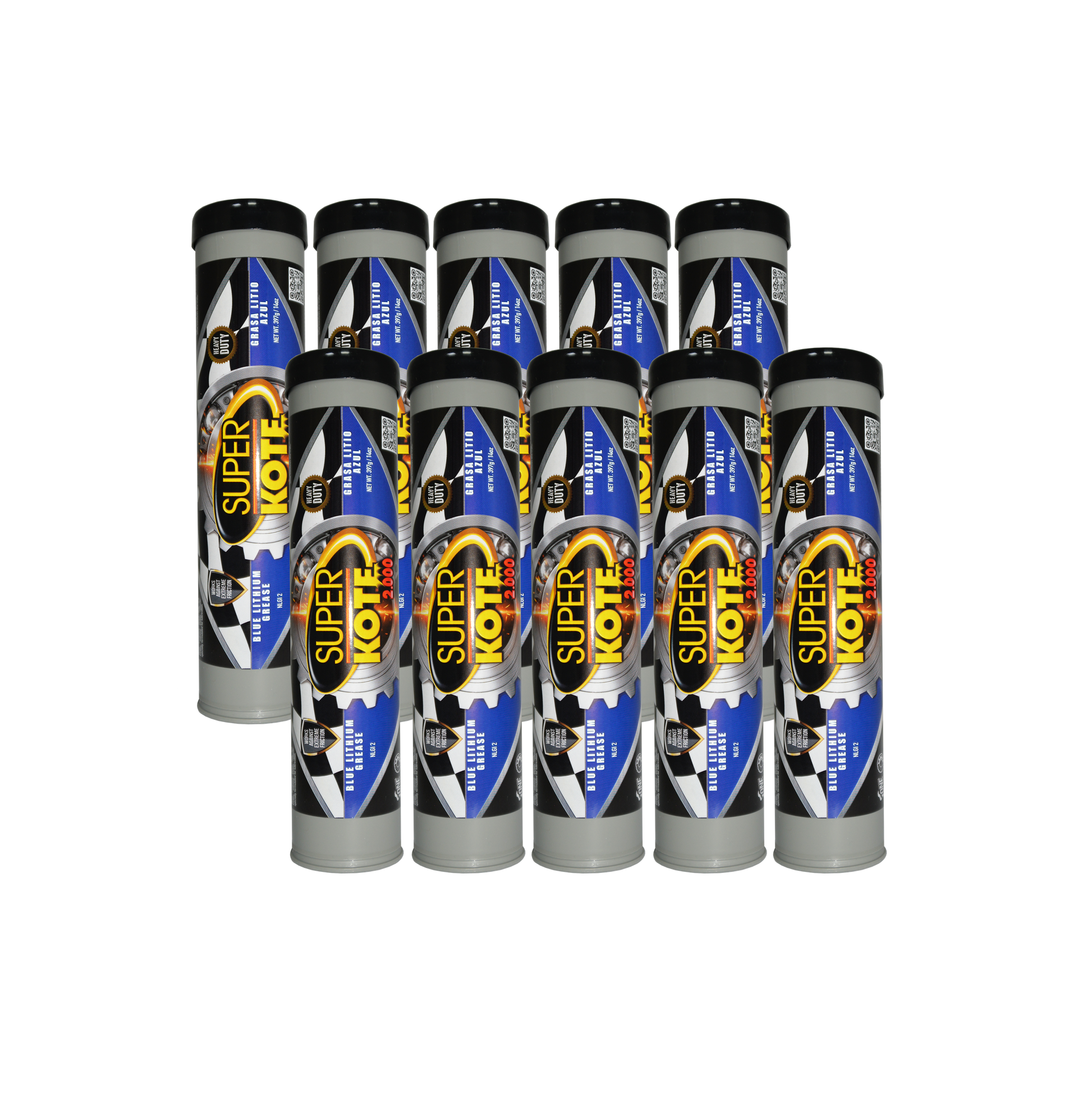 Grasa de Litio Azul en Cartuchos  EP2 NLGI 2 – SUPERKOTE 2000 – 397gr x 10un-1
