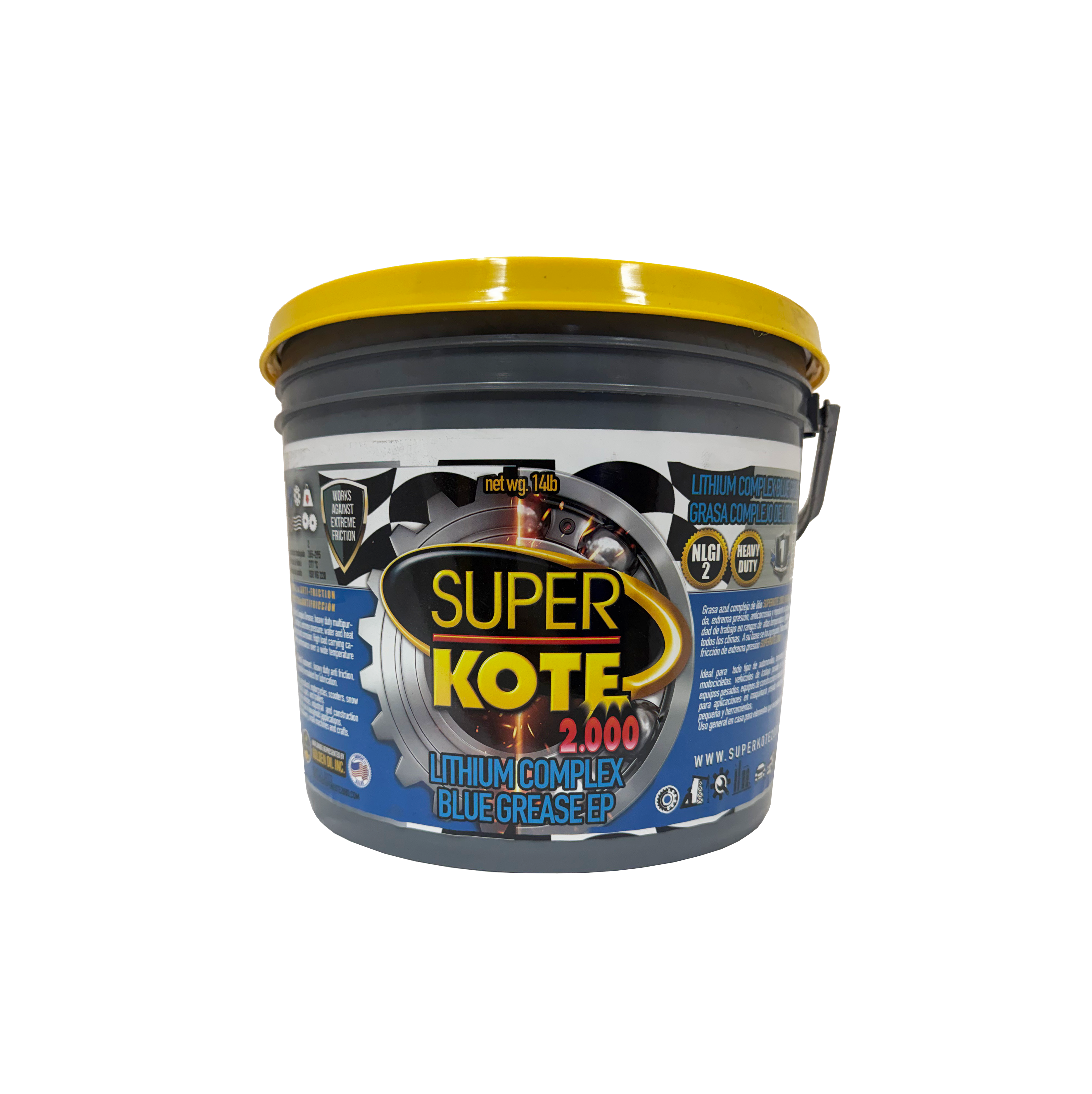 Grasa Complejo de Litio Azul EP2 NLGI 2 – SUPERKOTE 2000 – 14 lb