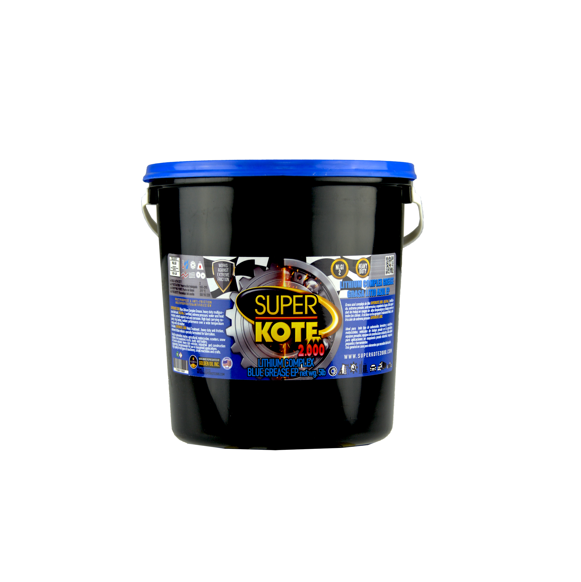 Grasa Complejo de Litio Azul EP2 NLGI 2 – SUPERKOTE 2000 – 5 lb-1