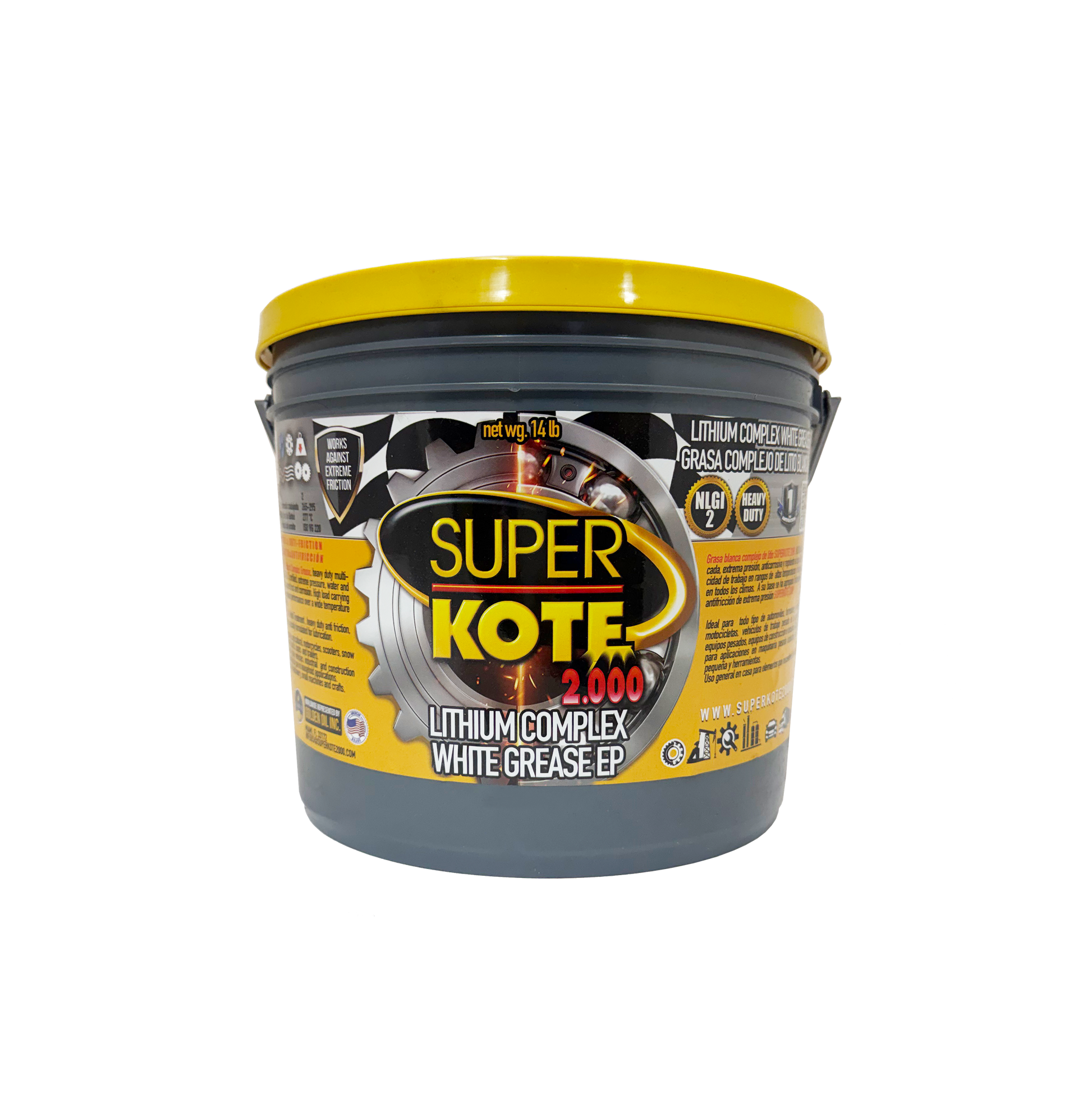 Grasa Complejo de Litio Blanca EP2 NLGI 2 – SUPERKOTE 2000 – 14 lb-1