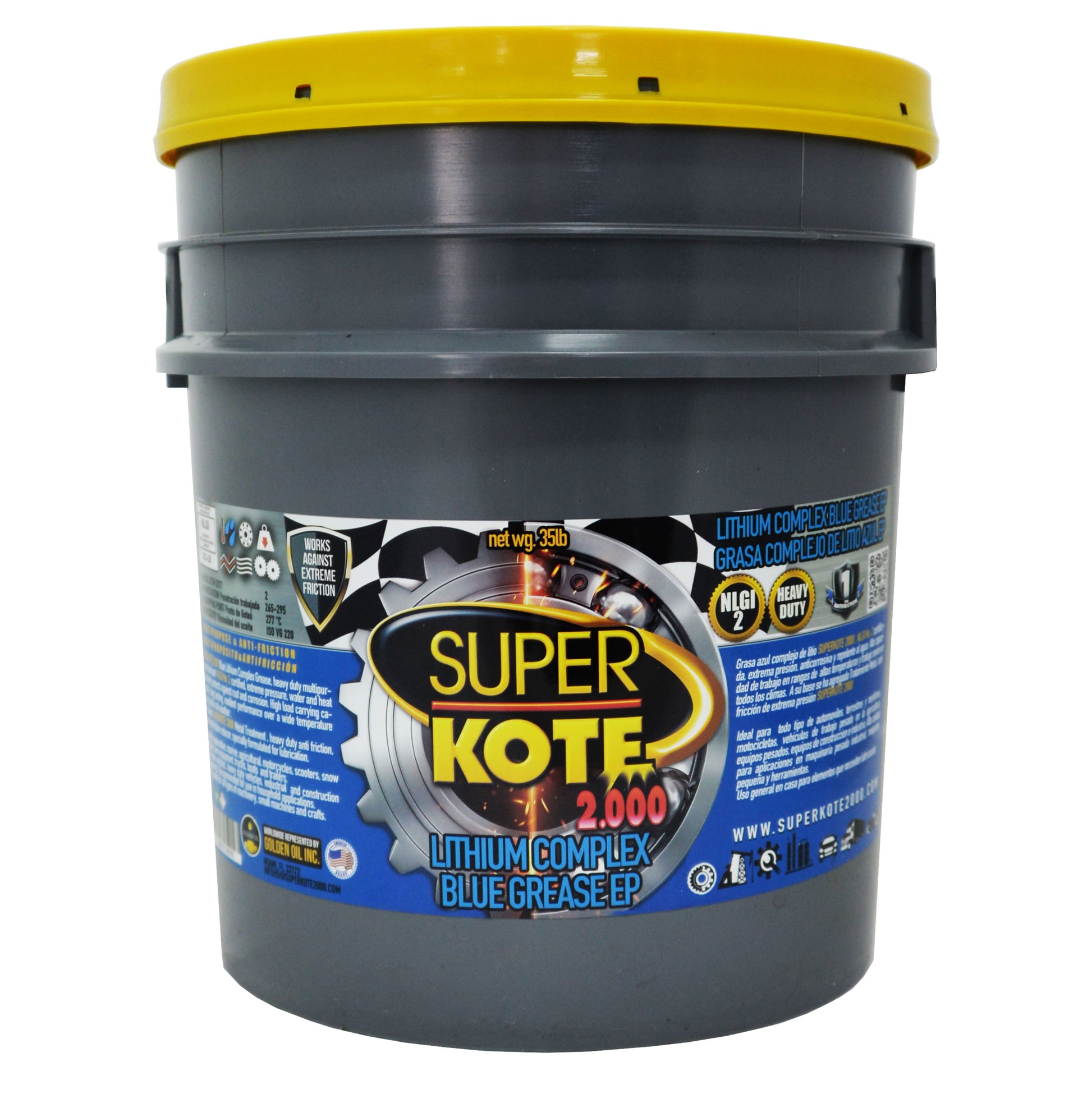 Grasa Complejo de Litio Azul EP2 NLGI 2 – SUPERKOTE 2000 – 35 lb-3