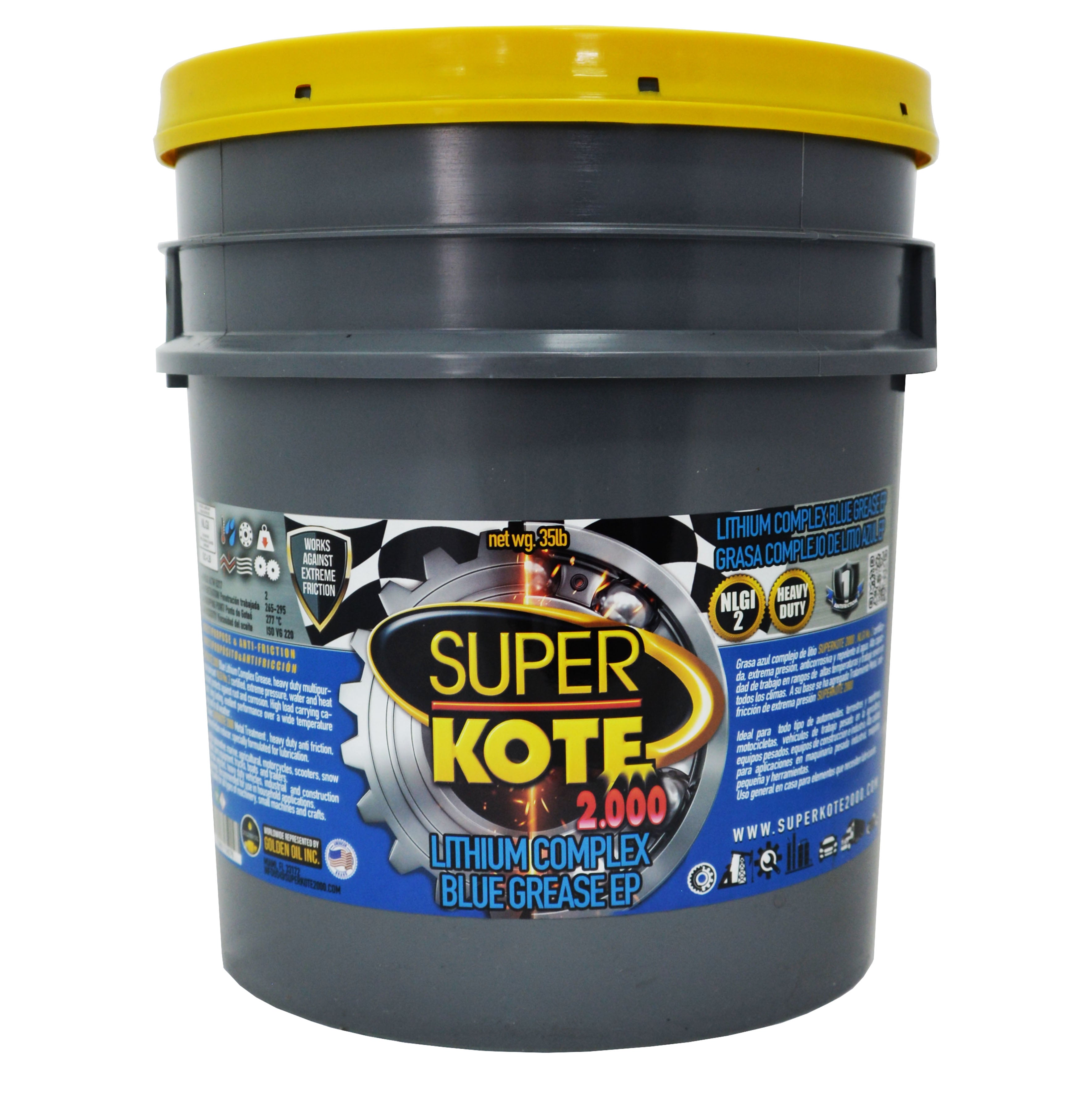 Grasa Complejo de Litio Azul EP2 NLGI 2 – SUPERKOTE 2000 – 35 lb-3
