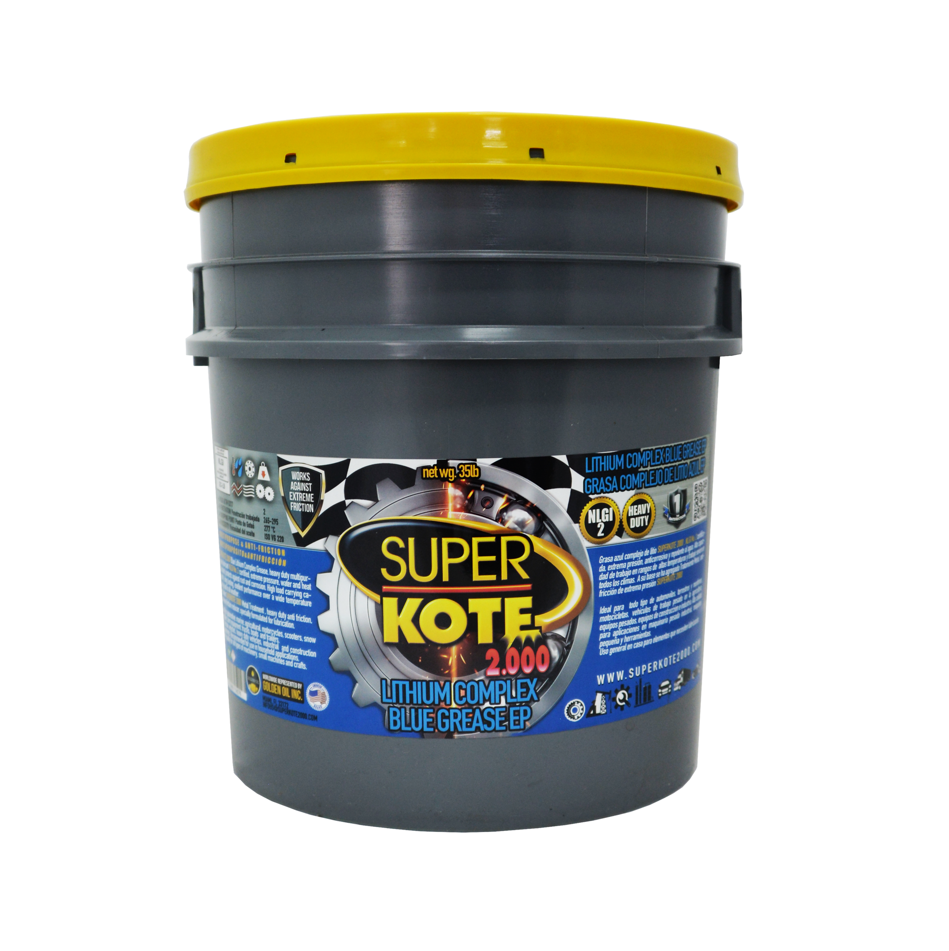 Grasa Complejo de Litio Azul EP2 NLGI 2 – SUPERKOTE 2000 – 35 lb-1