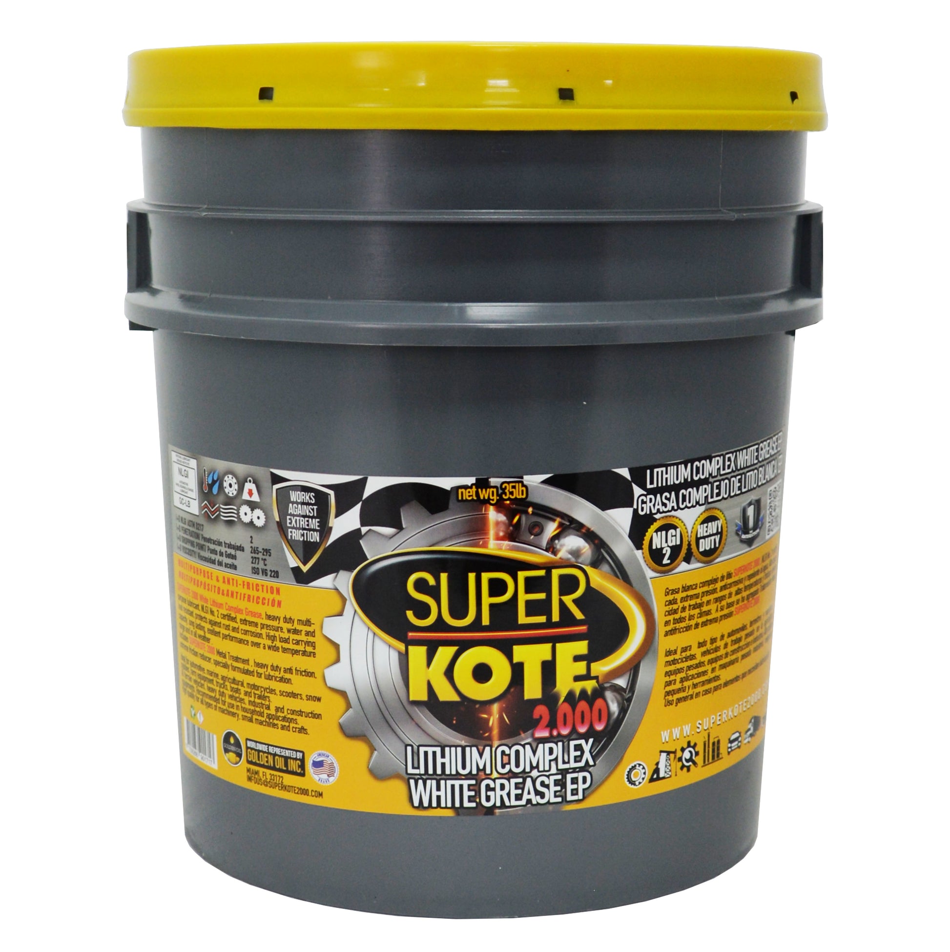 Grasa Complejo de Litio Blanca EP2 NLGI 2 – SUPERKOTE 2000 – 35 lb-3