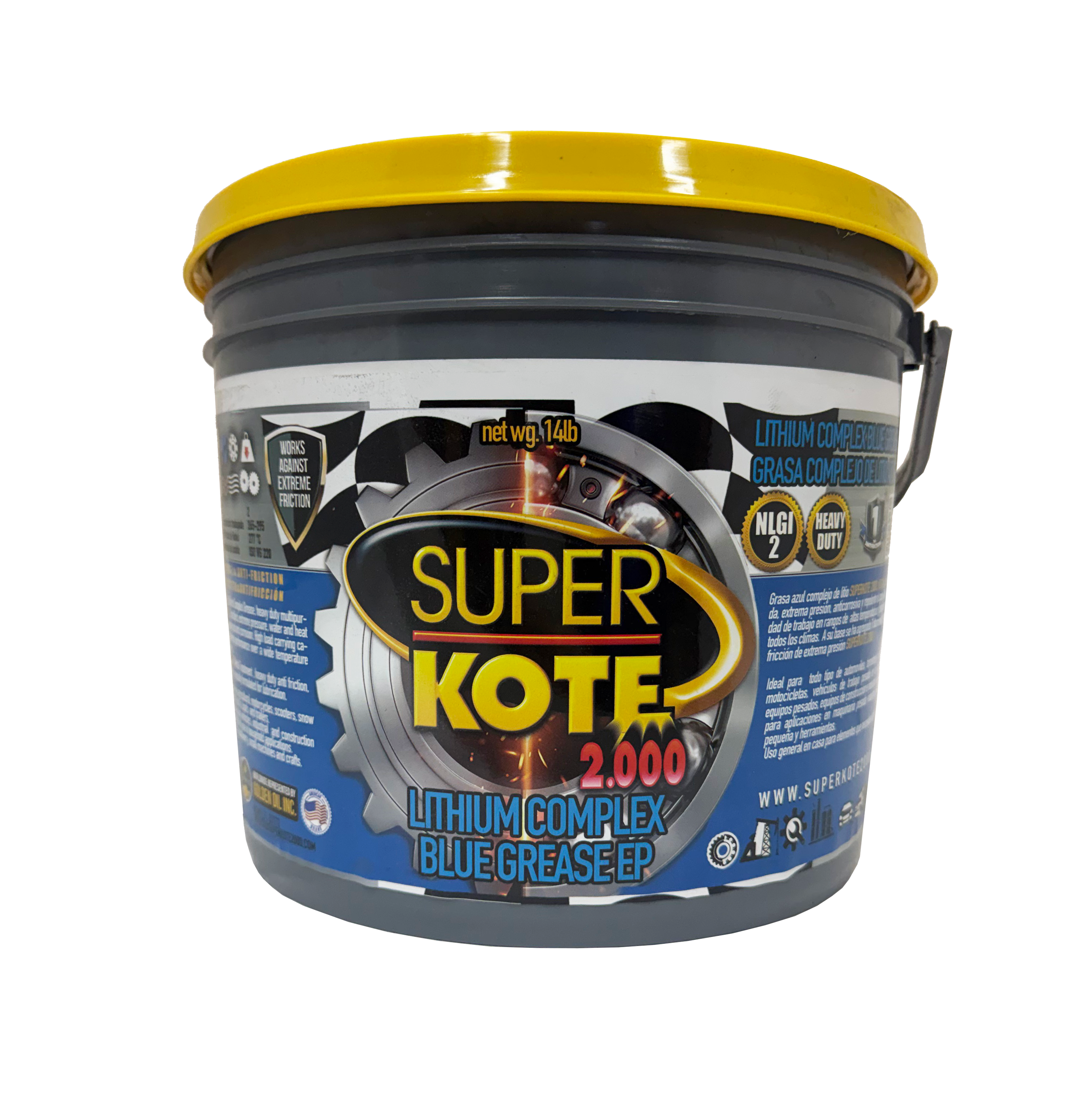Grasa Complejo de Litio Azul EP2 NLGI 2 – SUPERKOTE 2000 – 14 lb-3