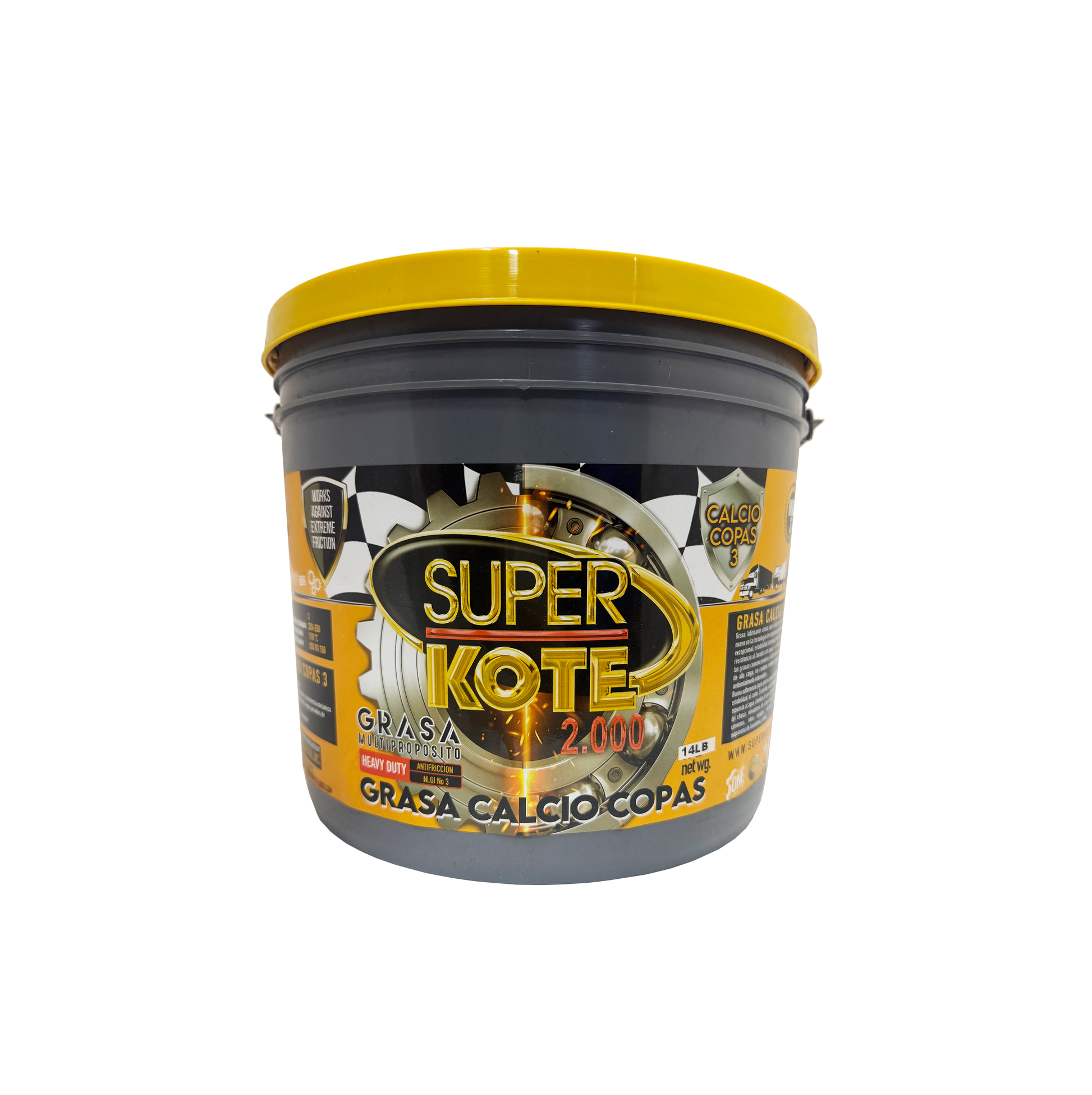 Grasa de Copas Cálcica Multipropósito NLGI 3 – SUPERKOTE 2000 – 14 lb-1