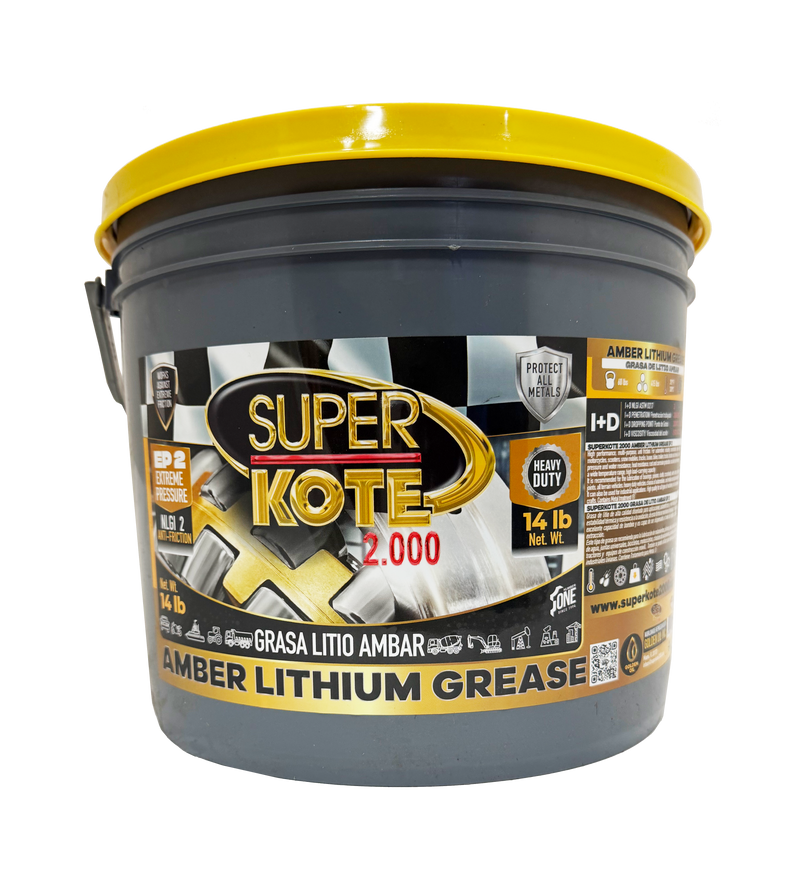 Grasa de Litio Ambar Multiproposito EP2 NLGI 2 – SUPERKOTE 2000 – 14 lb-3