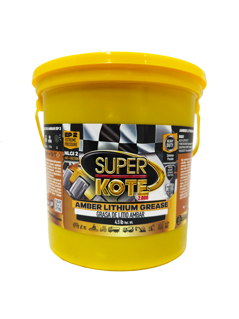 Grasa de Litio Ambar Multiproposito EP2 NLGI 2 – SUPERKOTE 2000 – 4.5 lb-3