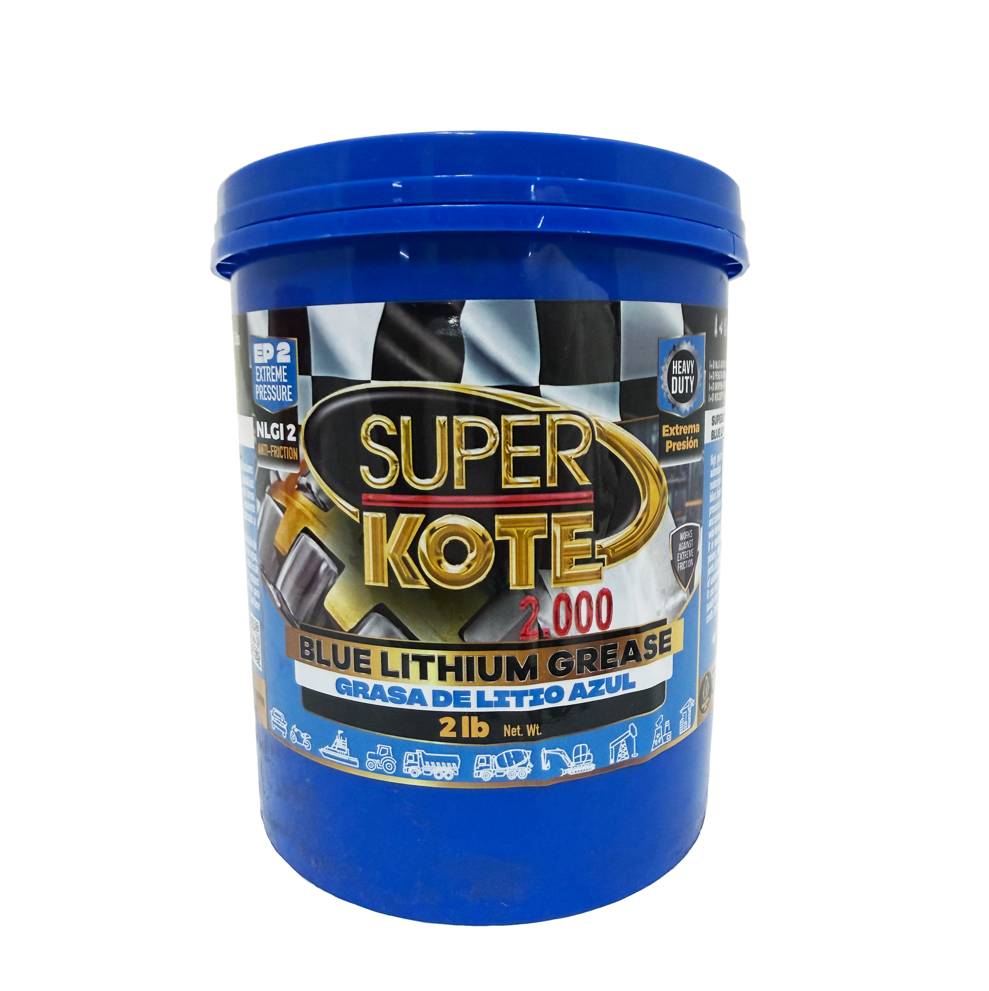 Grasa de Litio Azul EP2 NLGI 2 – SUPERKOTE 2000 – 2 lb-3