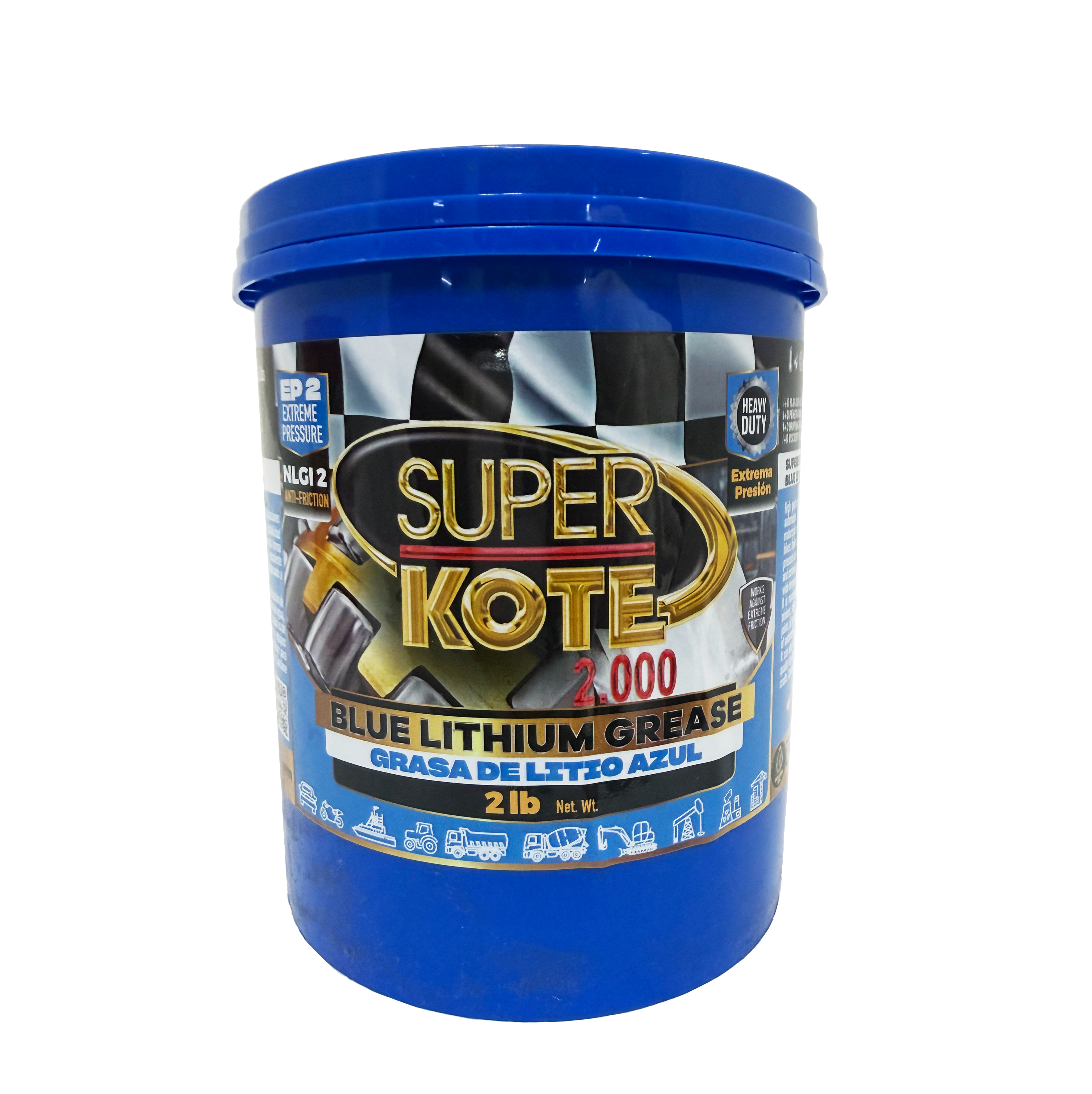 Grasa de Litio Azul EP2 NLGI 2 – SUPERKOTE 2000 – 2 lb-3