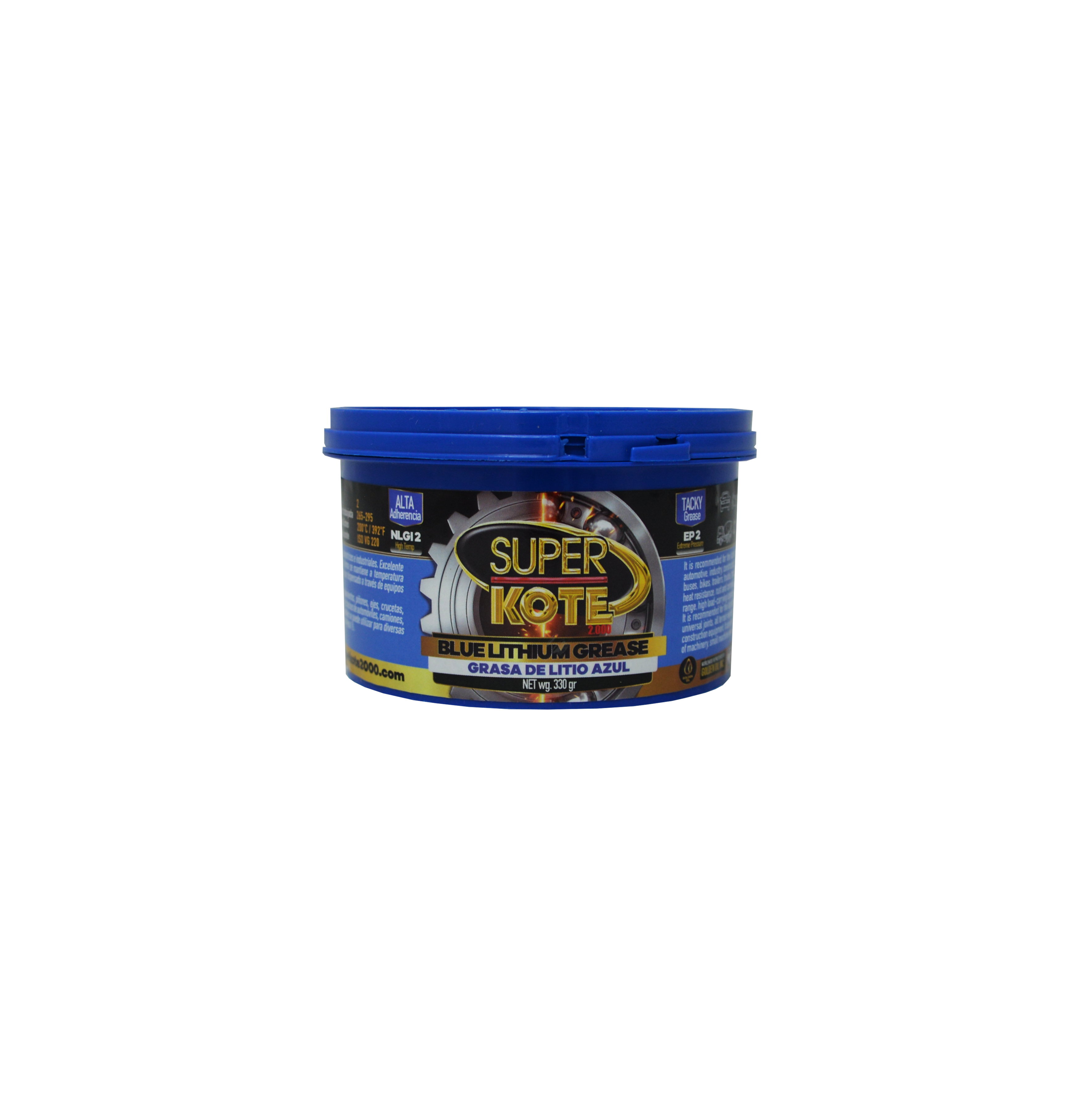 Grasa de Litio Azul EP2 NLGI 2 – SUPERKOTE 2000 – 330gr