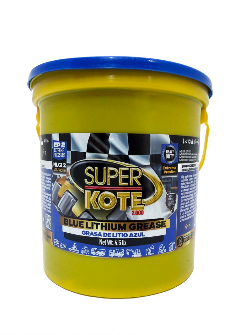 Grasa de Litio Azul EP2 NLGI 2 – SUPERKOTE 2000 – 4.5 lb-3