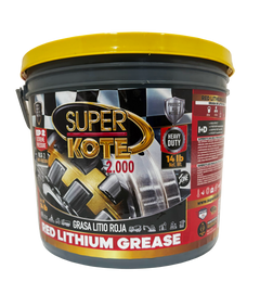 Grasa de Litio Roja EP2 NLGI 2 – SUPERKOTE 2000 – 14 lb-3