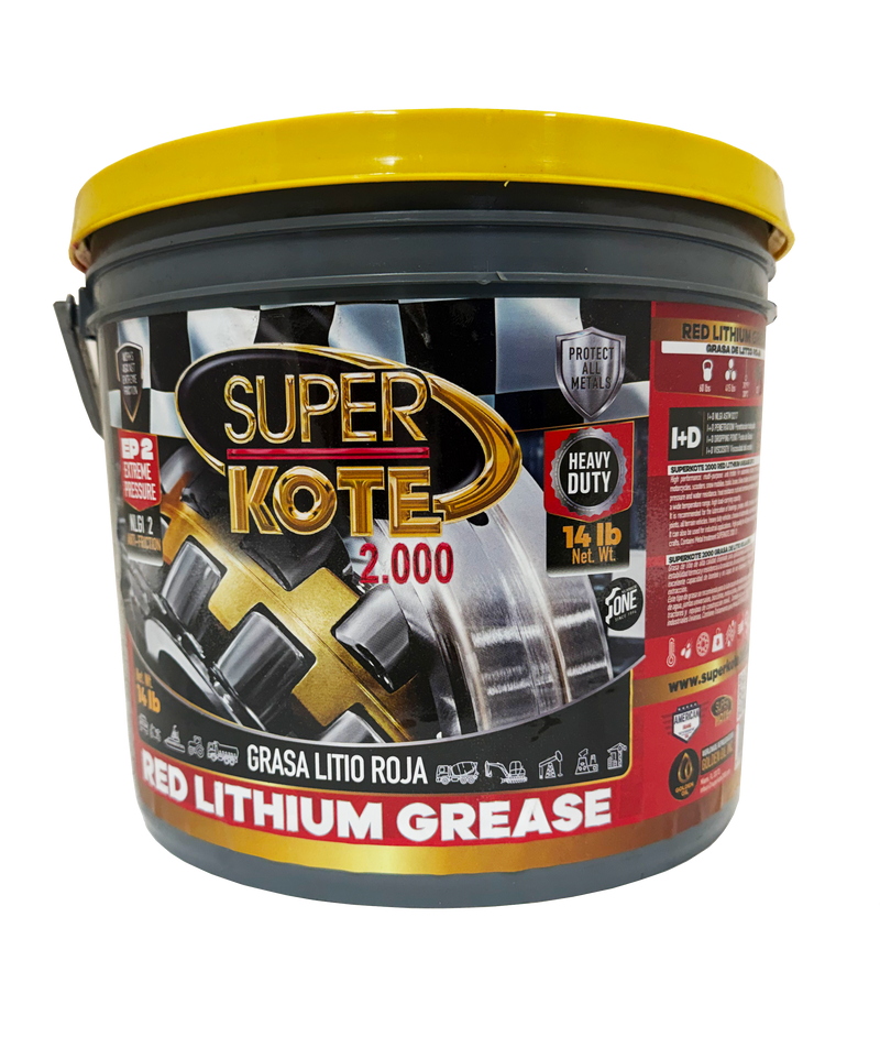 Grasa de Litio Roja EP2 NLGI 2 – SUPERKOTE 2000 – 14 lb-3