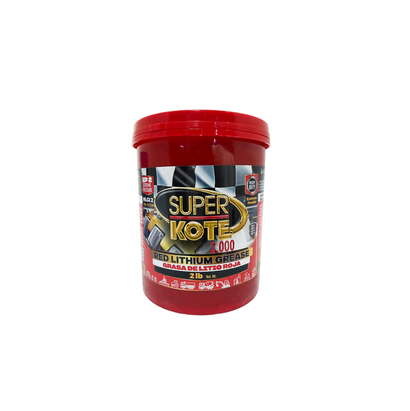 Grasa de Litio Roja EP2 NLGI 2 – SUPERKOTE 2000 – 2 lb-1