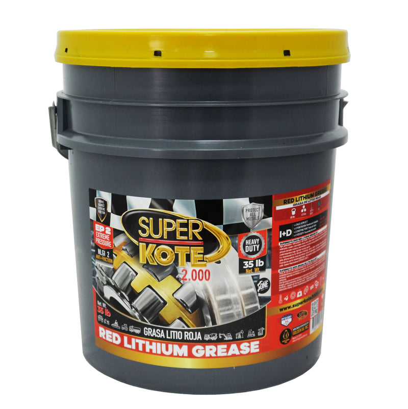 Grasa de Litio Roja EP2 NLGI 2 – SUPERKOTE 2000 – 35 lb-3