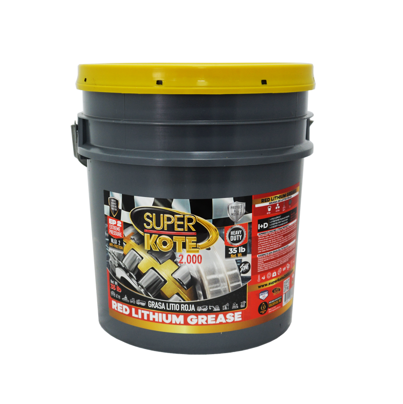 Grasa de Litio Roja EP2 NLGI 2 – SUPERKOTE 2000 – 35 lb-1